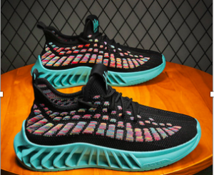 Giày Đen Đế Xanh - Đôi